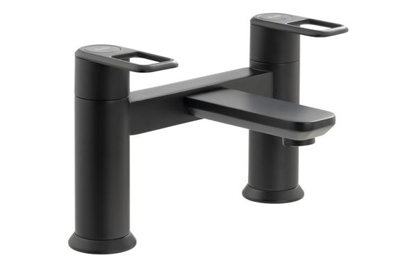 Abode Levarto Deck Mounted Bath Filler - Matt Black